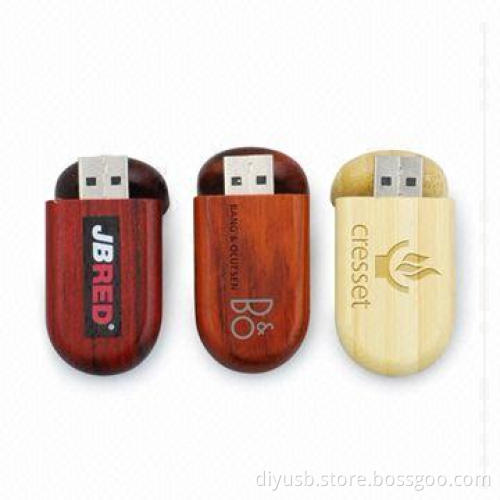 Wooden-shaped USB Flash Drive, Available in Various Colors, 64MB to 32GB Memory Capacity Range